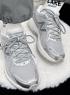 New Balance860  v2 织物人造革网面生活休闲鞋 灰色M8604LI