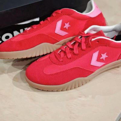 Converse Run Star Trainer 复古 低帮 男女同款 红色A10371C