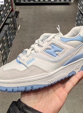 New Balance NB 550 低帮复古篮球鞋 男女同款 蓝白色BB550LSB