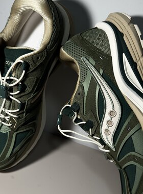 Saucony Kinvara菁 4 RE SE EVA休闲跑步鞋 男女同款绿米S79094-7