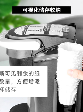 icafilas 兼容keurig滴滤式咖啡机一次性Kcup过滤滤纸收纳盒