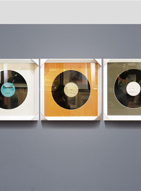 ZHZ现代样板房客厅音乐黑胶唱片创意实物装饰画 画文艺立体挂画