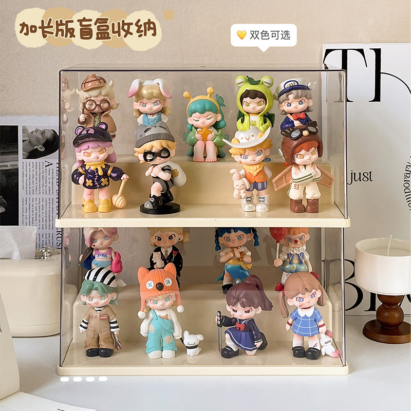 dora手办展示盒家用公仔娃娃摆件盲盒展示架收纳透明亚克力展示柜图片