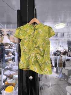 国风提花无袖 百搭不规则新中式 上衣女复古改良旗袍 时尚 2026夏新款