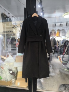 2025冬装新款韩版气质百搭收腰显瘦长款呢子大衣羽绒服外套上衣女