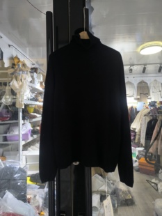 2025韩版秋冬时尚百搭高领无缝羊毛衫宽松显瘦针织衫打底衫女撤柜