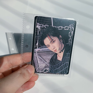 a8内页活页高透明一宫格卡册内页3寸小卡拍立得相册收纳袋