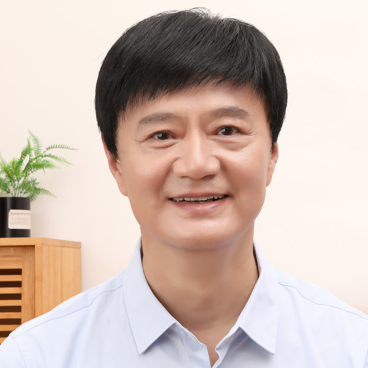 瑞琦真人发丝中老年递针手织短发