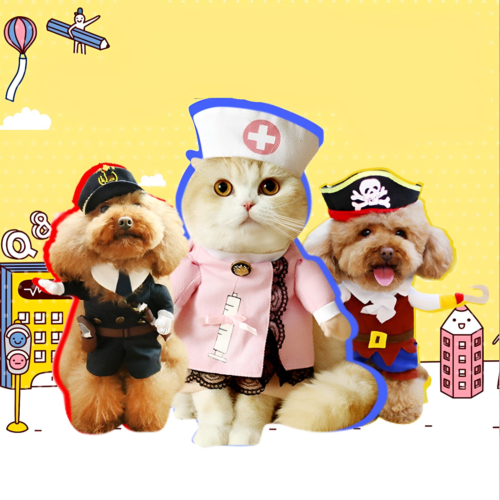 猫狗通用万圣圣诞变身cos服