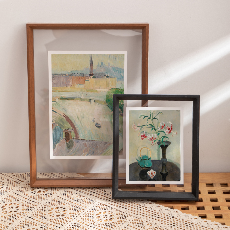 双面透明相框摆台照片定制签名a4标本海报展示框a3亚克力画框装裱