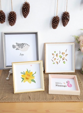 源头工厂正方形相框摆台高级感挂墙5五6六7七8八10十A4寸儿童相册