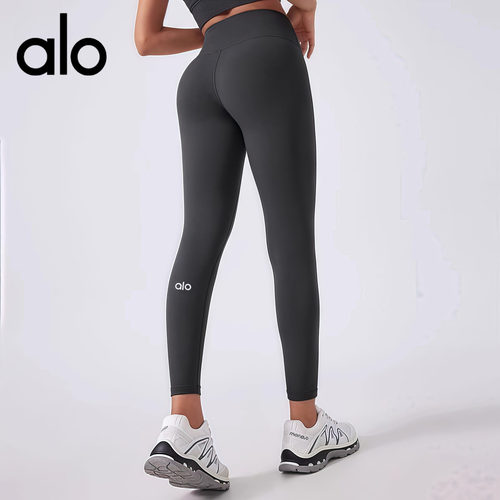 AIo新款高腰提臀无尴尬线高弹健身运动显瘦裸感九分瑜伽裤女修身