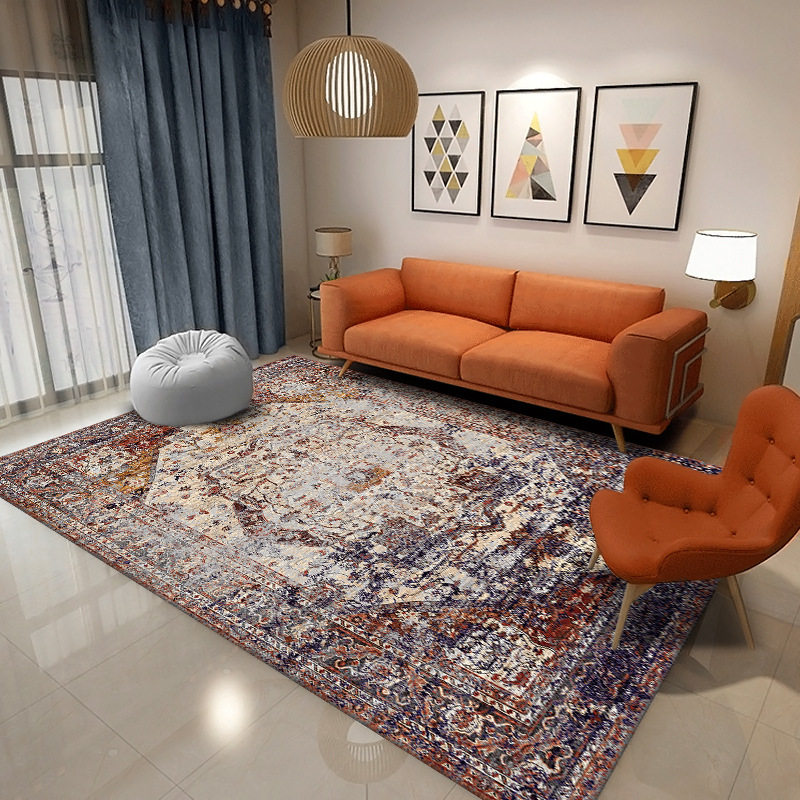 欧式地毯客厅卧室满铺床边家用长方形简约现代田园美式沙发茶几垫