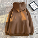 潮流ins休闲发泡印花加绒中性情侣百搭连帽卫衣D328-WY182-P65，商品下架区，电商D328