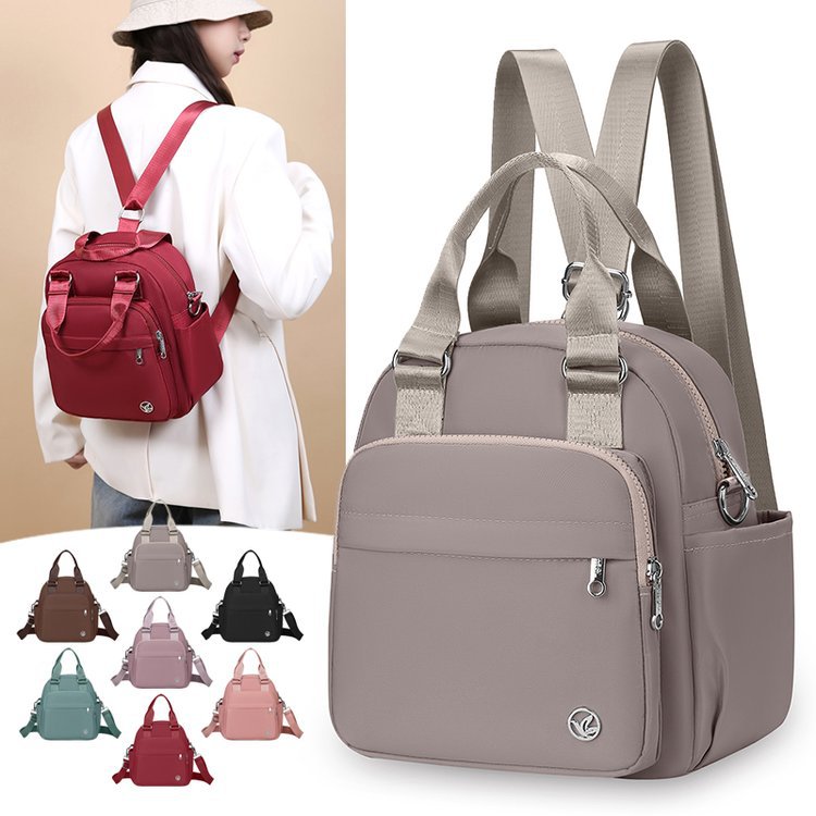 2025新款女士轻便牛津布手提包单肩包多功能双肩包大容量旅行背包