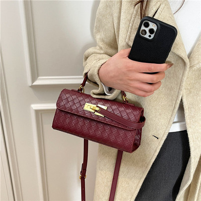 外贸JWPEI手提包Keyla小方包手提斜挎包凯莉包百搭撞色2025新款