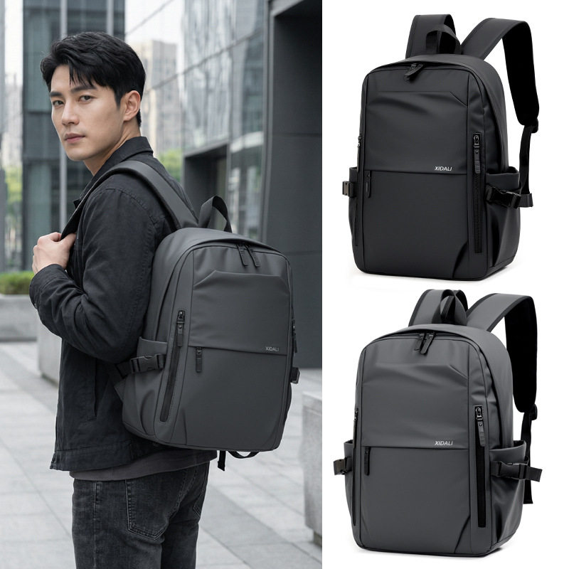 休闲时尚双肩包男款户外运动商务电脑背包旅行包韩版潮牌书包气垫