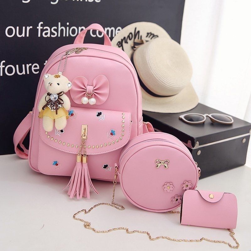 儿童双肩包学生出游幼儿园书包女童可爱公主背包时尚旅游包包潮