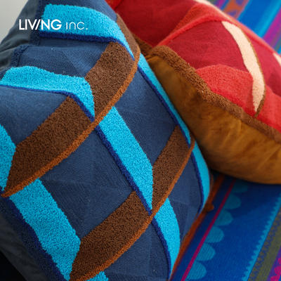 LIVING inc.x Good Monica 中古摩登几何沙发抱枕艺术轻奢靠背垫