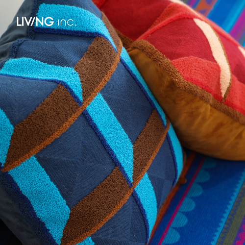 LIVING inc.x Good Monica 中古摩登几何沙发抱枕艺术轻奢靠背垫