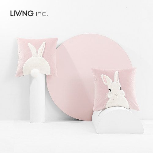 LIVINGinc.大白兔沙发靠垫抱枕