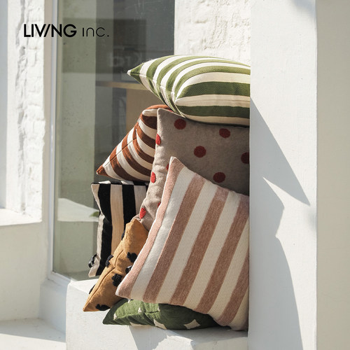 LIVINGinc2026新款春夏条纹靠枕