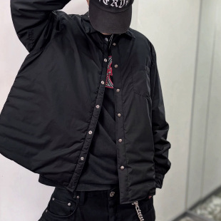 男女 外套夹克 CH高端925银扣白鹅绒填充90%羽绒服衬衫 宽松 现货