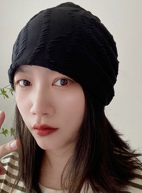 秋冬帽子女士百搭日系堆堆帽
