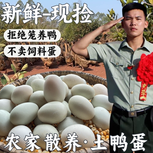兵哥鸭蛋农家新鲜散养土鸭蛋农场新鲜现捡现发麻鸭蛋整箱顺丰发货