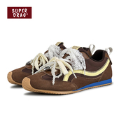 运动休闲德训鞋 超拽SUPER DRAG韩系超火蕾丝珍珠蝴蝶结百搭赛车鞋