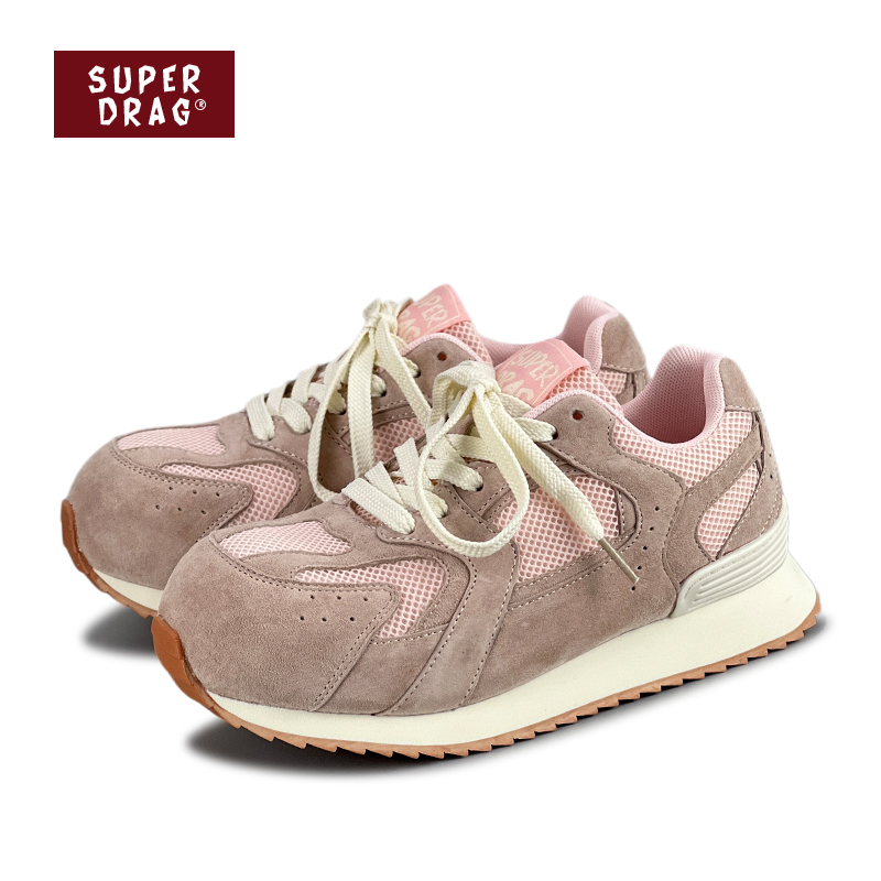超拽SUPER DRAG 轻便透气网面舒适大头鞋小众设计圆头百搭休闲鞋