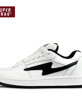 超拽SUPERDRAG 闪电面包鞋复古加绒保暖低帮板鞋男女百搭休闲鞋子