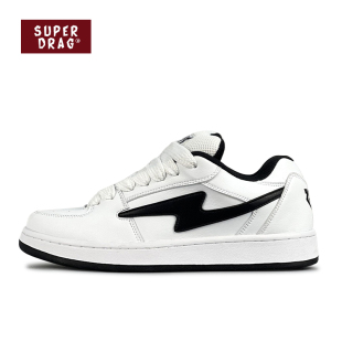 男女百搭休闲鞋 复古加绒保暖低帮板鞋 子 闪电面包鞋 超拽SUPERDRAG