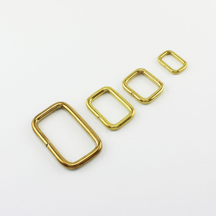 箱包配件 纯铜方扣 挂扣 拎勾 黄铜方环 手工皮具背包五金辅料