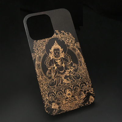 纯金非遗手工定制手机壳