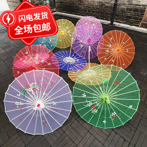 耐用美观透明绢纱古风跳舞伞旗袍走秀伞茉莉情怀舞蹈伞道具伞2025