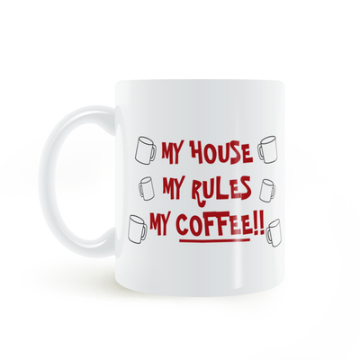 利刃出销电影马克杯 MY HOUSE,MY RULES,MY COFFEE MUG