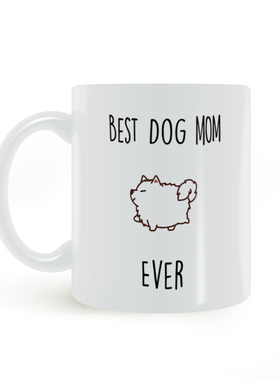 萨摩耶狗妈马克杯Samoyed mug Best Dog mom ever