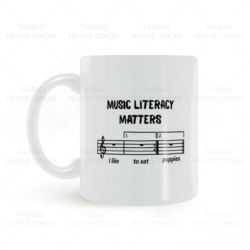 music literacy matters mug音乐艺术梗搞笑马克杯水杯