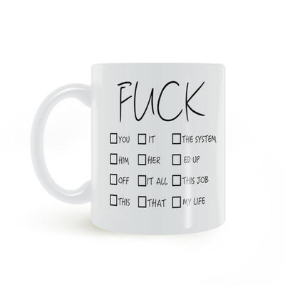 发泄情绪的水杯陶瓷办公室杯子