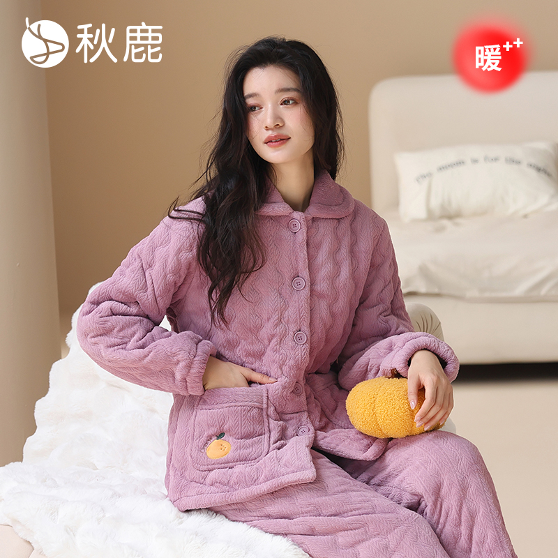 梭织天丝棉夹面批里加厚女夹棉