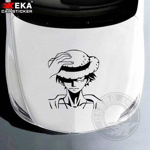 包邮汽车贴纸海贼王个路飞摩托车