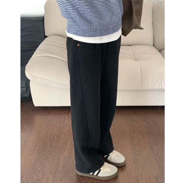 毛呢休闲直筒裤女2026新款流行好看显瘦加绒加厚休闲裤磨毛阔腿裤,女装/女士精品,大码裤装,淘宝优惠券,粉丝福利购,淘宝优惠卷