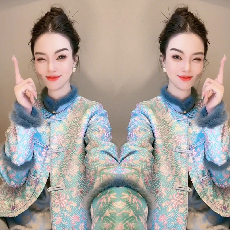 新中式复古国风唐装盘口外套