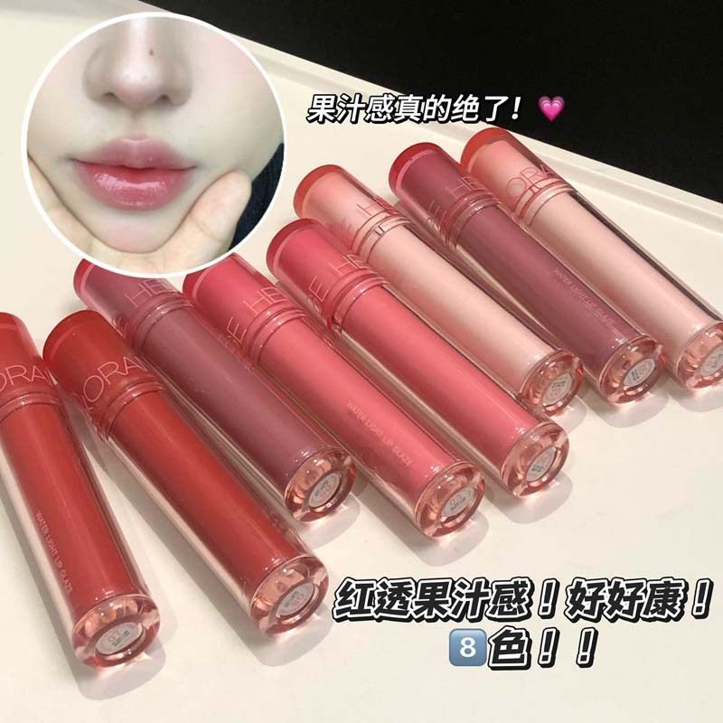 韩系果汁唇釉镜面水唇彩口红不易掉色不沾杯学生素颜平价小众品牌