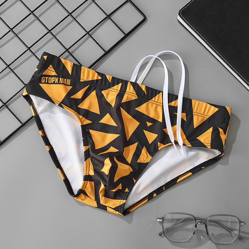 男士三角泳裤男款速干竞速三角泳衣成人温泉沙滩低腰性感紧身泳装
