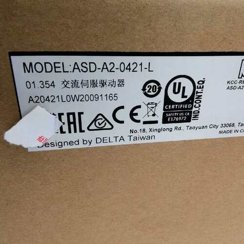 ASD-A2-0421-L 台达伺服驱动器 400瓦