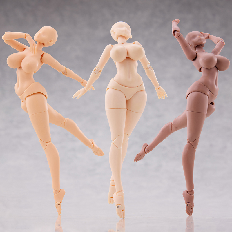 【定金】K-Toys1/12日漫风丰满女素体KT02关节超可动女素体人偶