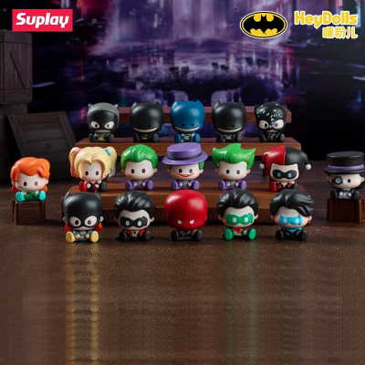 正版Suplay蝙蝠侠来自阿卡姆迷你盲袋潮玩萌粒盲盒玩具男生礼物