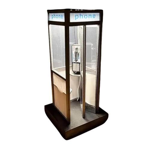 爆款亚马逊 Retro Vintage Tall Phonebooth Lamp电话亭台灯装饰